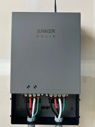 Anker SOLIX home backup power panel installed by Washington Electrical
