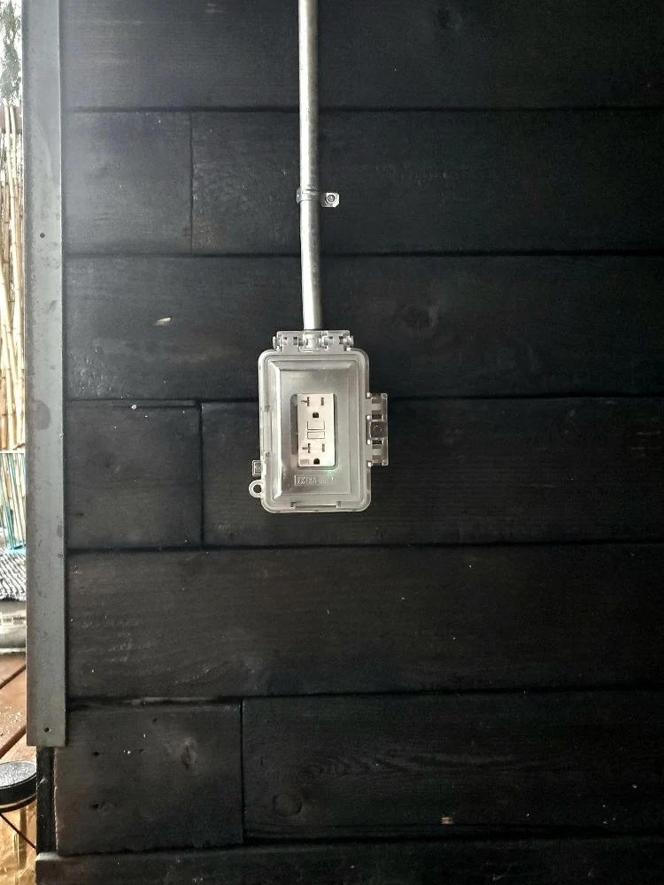 New electrical outlet installed in a Pierce County home
