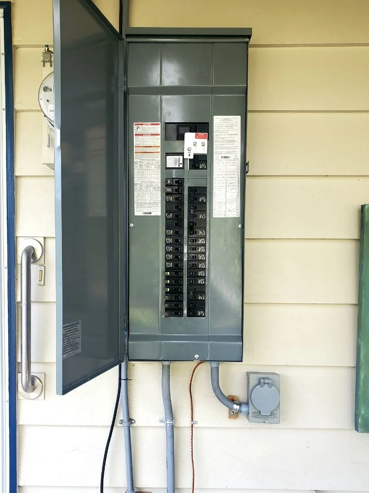 New electrical panel installed by Washington Electrical