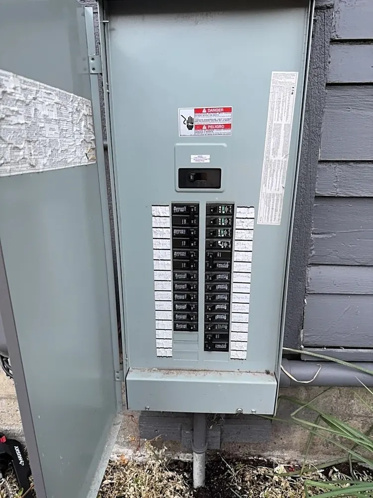 New electrical panel installed by Washington Electrical after replacement